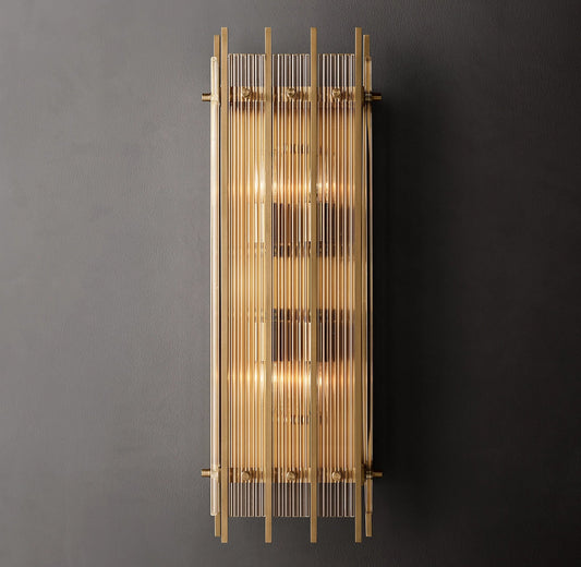 San Marco Large Rectangular Glass Wall Sconce