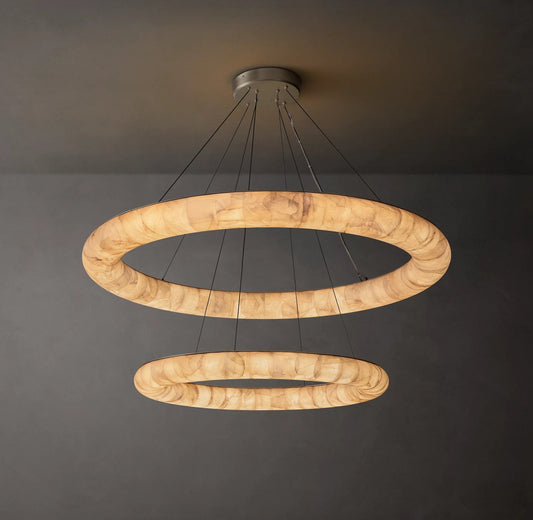 Rivage Lisse Two-Tier Round Chandelier