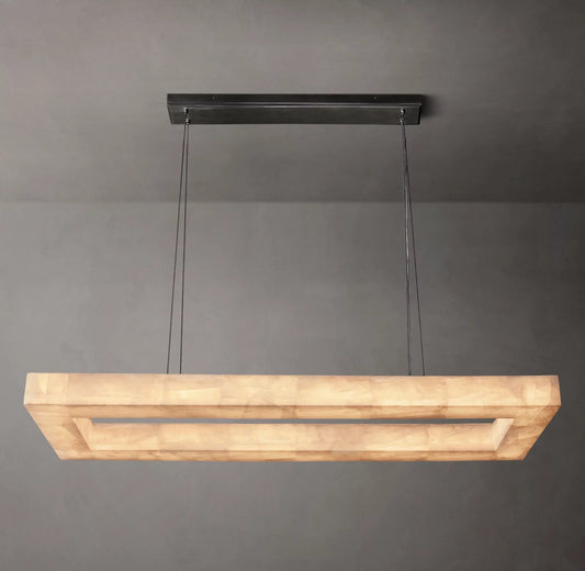Rivage Lueur Modern Rectangular Chandelier