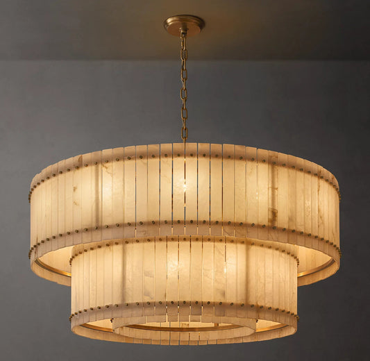 San Marco Two-Tier Alabaster Chandelier