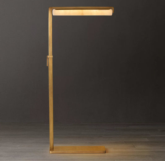 Audubon Alabaster Task Floor Lamp