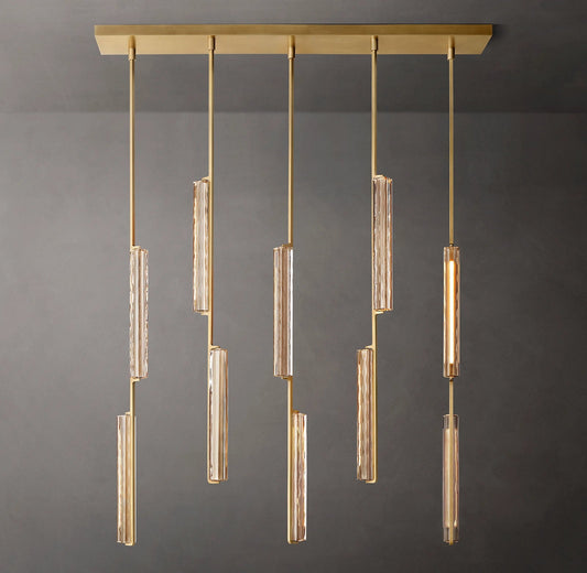 Audubon Modern Crystal Linear Chandelier
