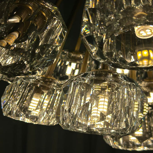 Clear Glass Flush Mount Ceiling Light