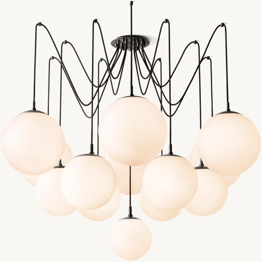 Luxury Glass Globe Chandelier