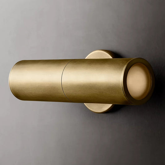 Brass Cylinder Wall Sconce