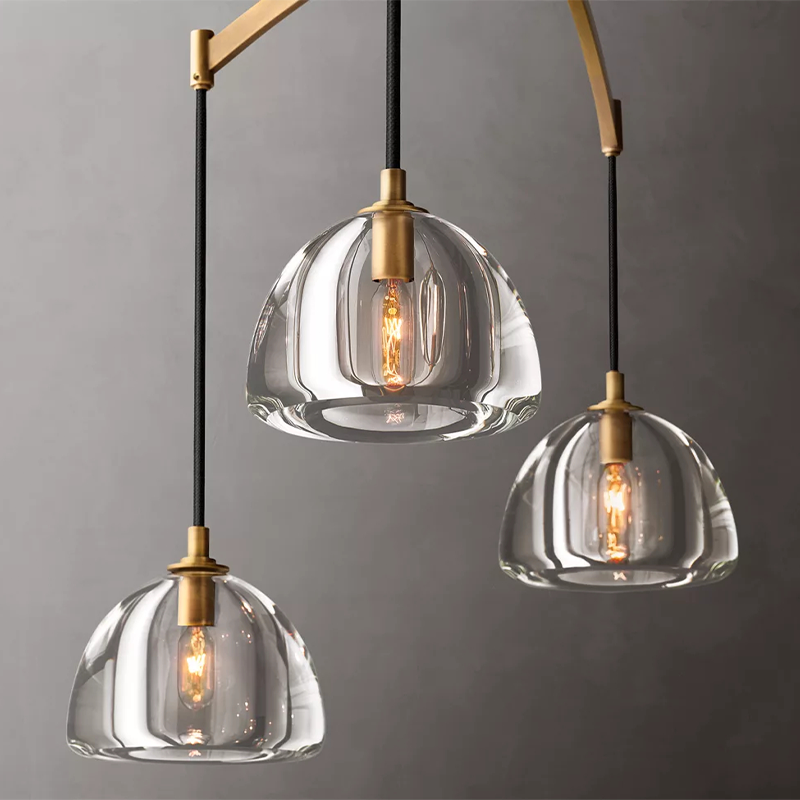 Hemisphere Modern Linear Chandelier