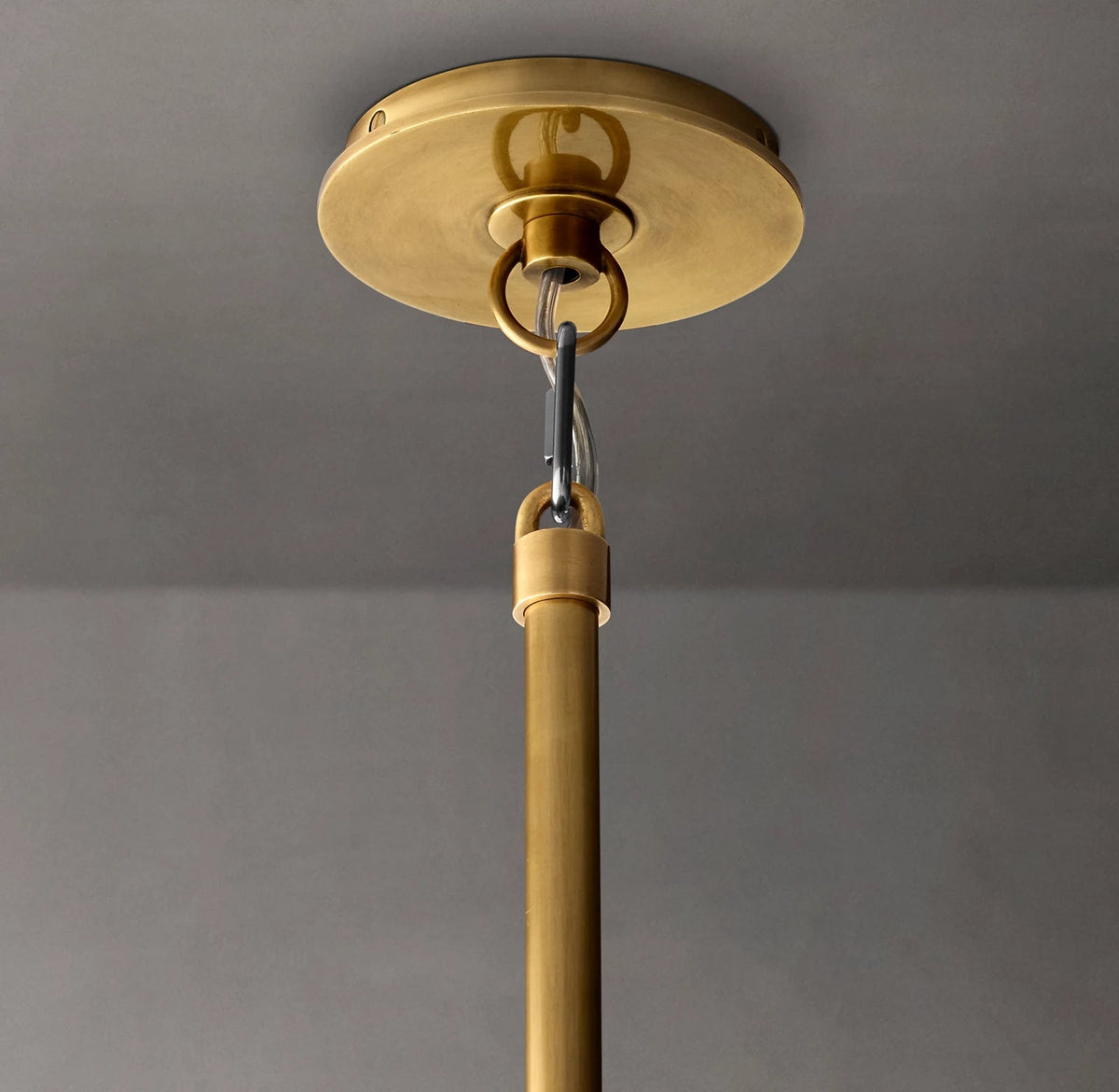 Clear Glass Oval Chandelier