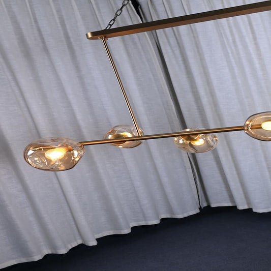 Bubble Glass Linear Chandelier