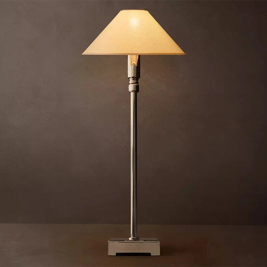 Pyramid Linen Shade Table Lamp