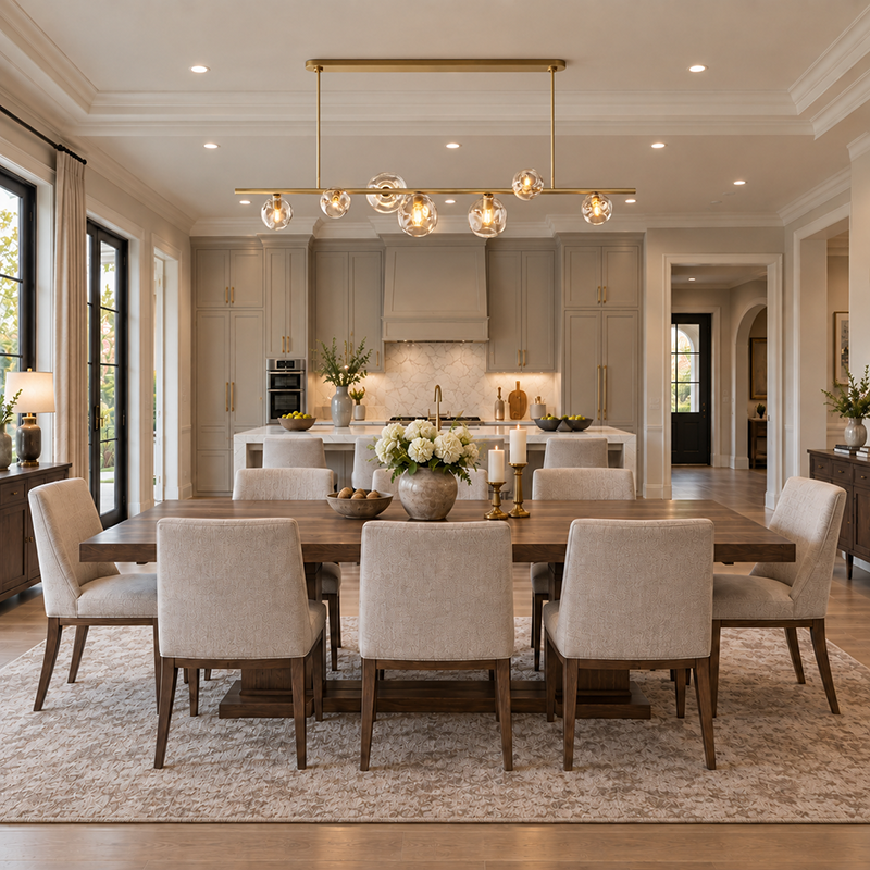 Bubble Glass Linear Chandelier
