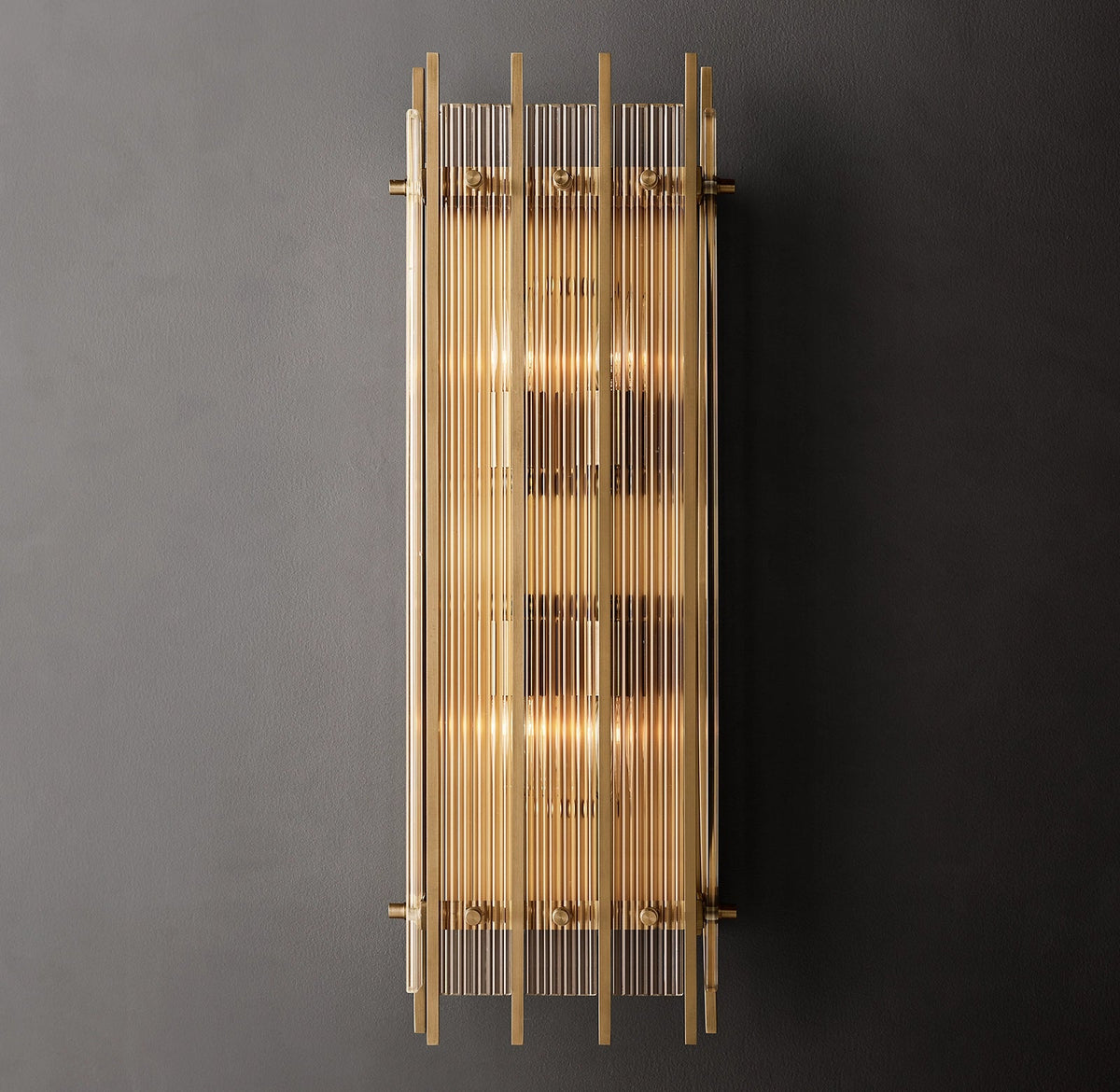 San Marco Large Rectangular Glass Wall Sconce