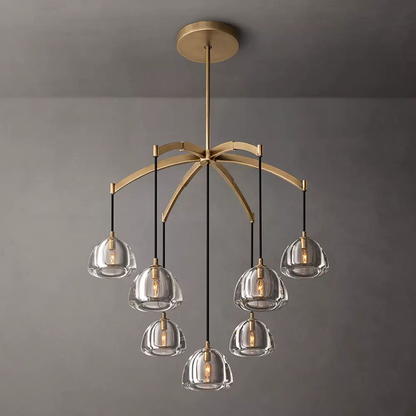 Hemisphere Modern Round Chandelier