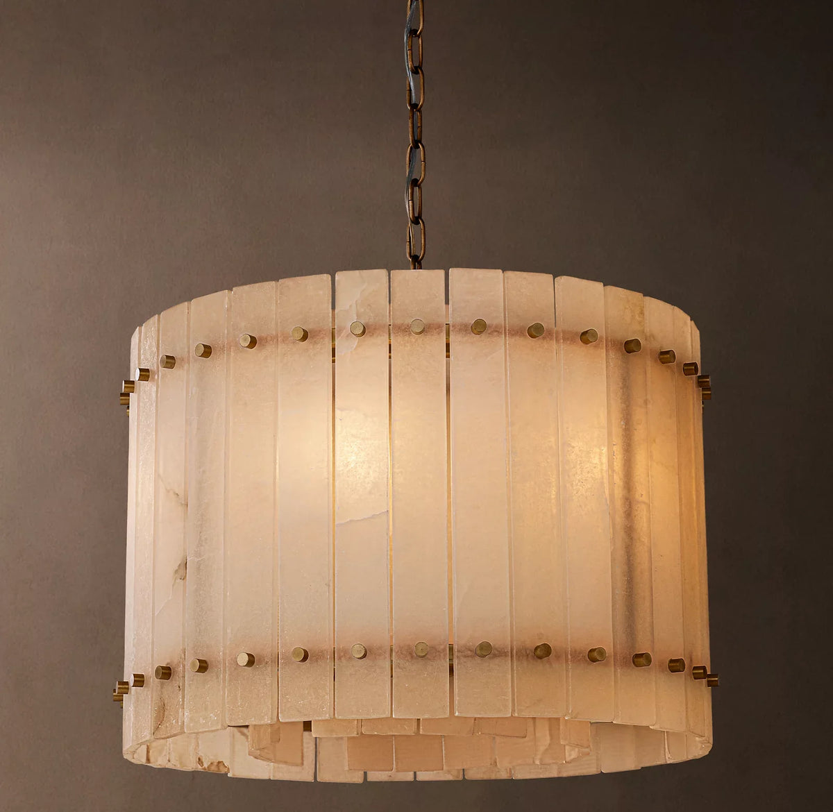 San Marco Modern Alabaster Round Chandelier