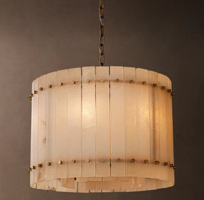 San Marco Modern Alabaster Round Chandelier