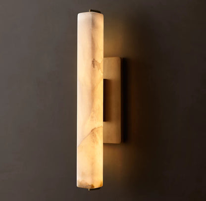 Audubon Single Alabaster Wall Sconce