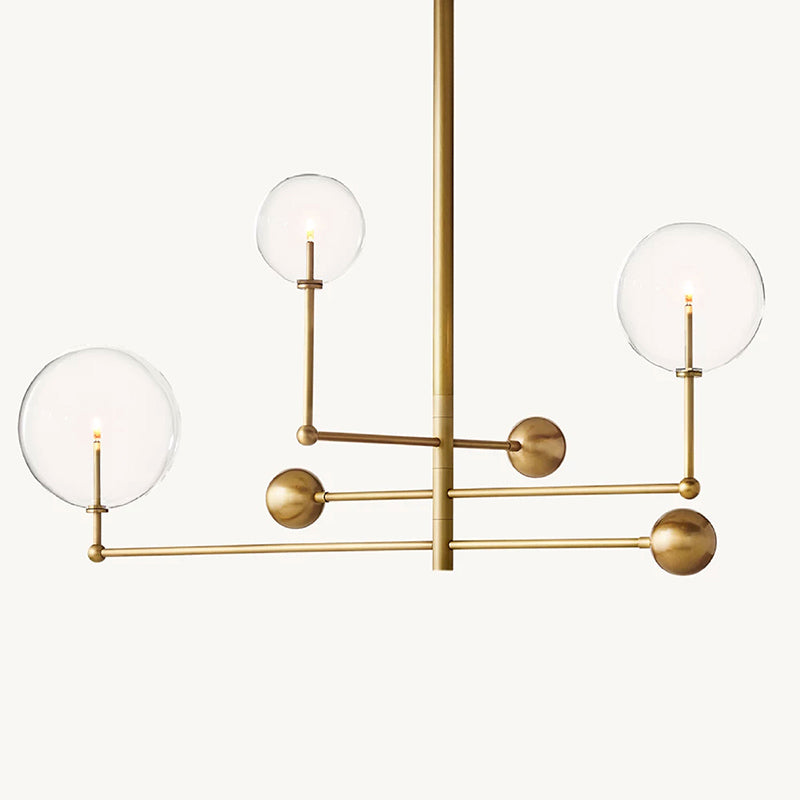 Modern Glass Globe Chandelier
