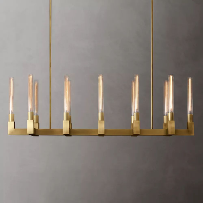 Modern Glass Linear Ceiling Light