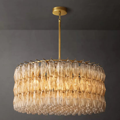 Chiara Modern Glass Round Chandelier