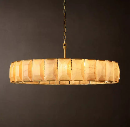 Harlow Calcite Round Chandelier
