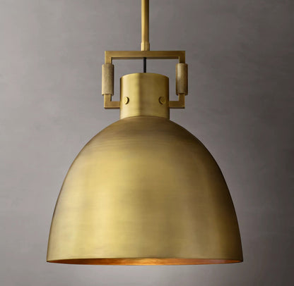 Machinist Metal Cloche Pendant Light