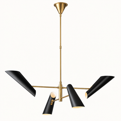 Modern Brass Chandelier
