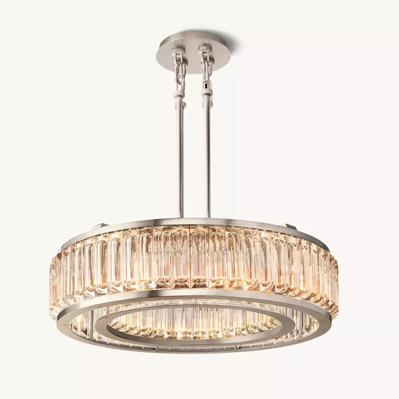 Double Ring K9 Crystal Chandelier