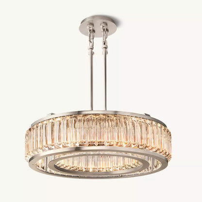 Double Ring K9 Crystal Chandelier