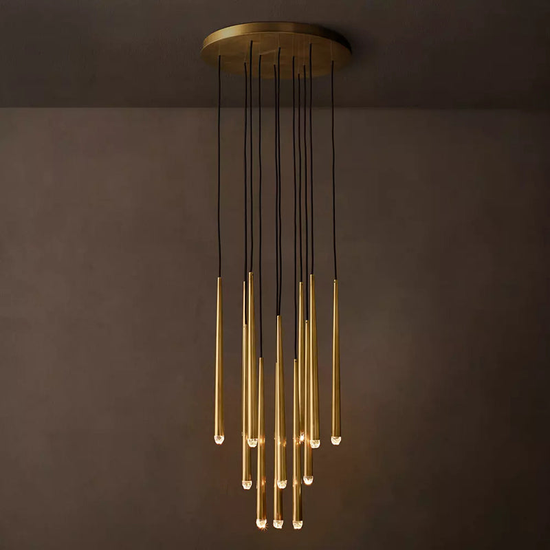 Modern Tapered Cluster Chandelier