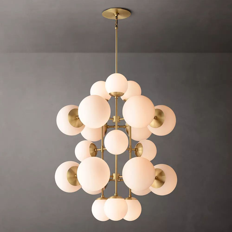 Modern Glass Globe Chandelier