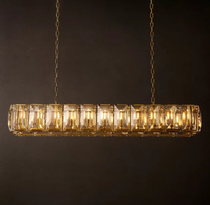 Harlow Crystal Rectangular Chandelier