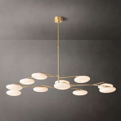 Modern Glass Linear Chandelier
