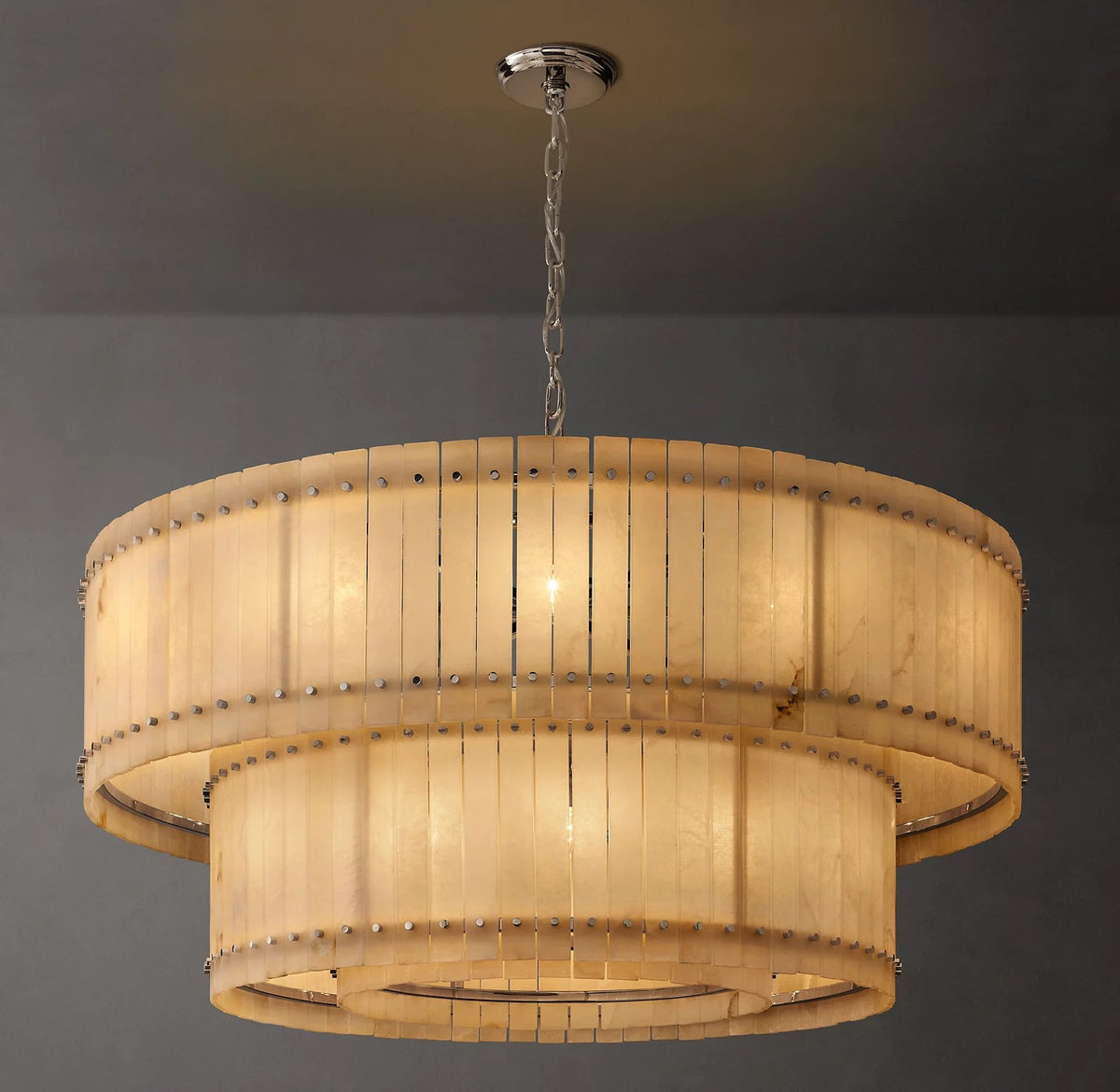 San Marco Two-Tier Alabaster Chandelier