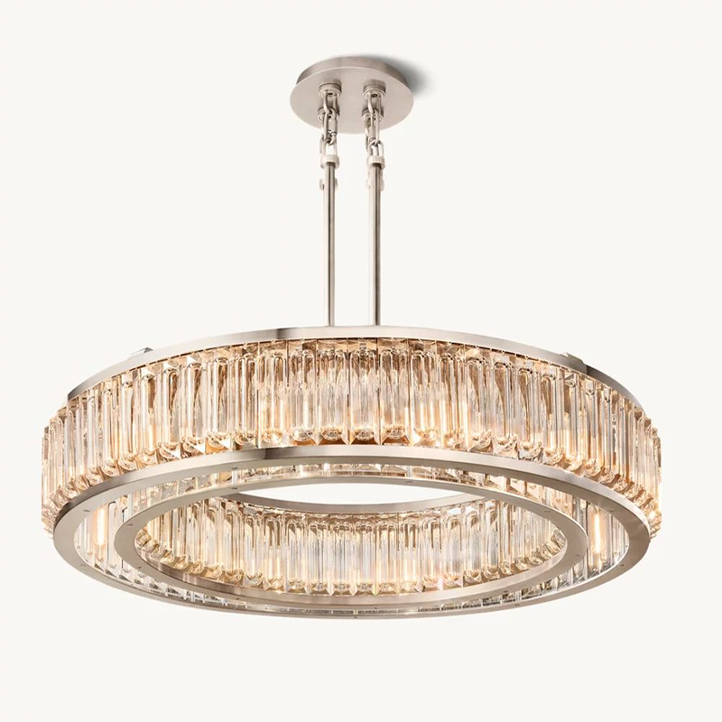 Double Ring K9 Crystal Chandelier