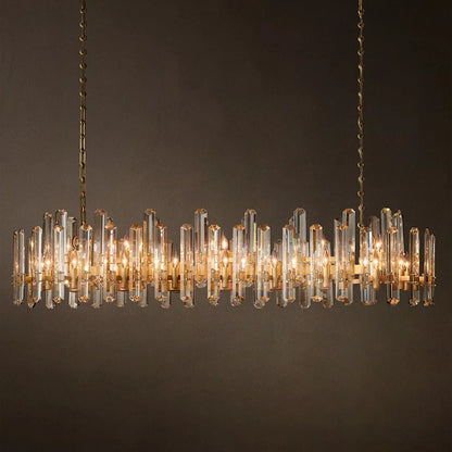 Modern Luxury Linear Crystal Chandelier