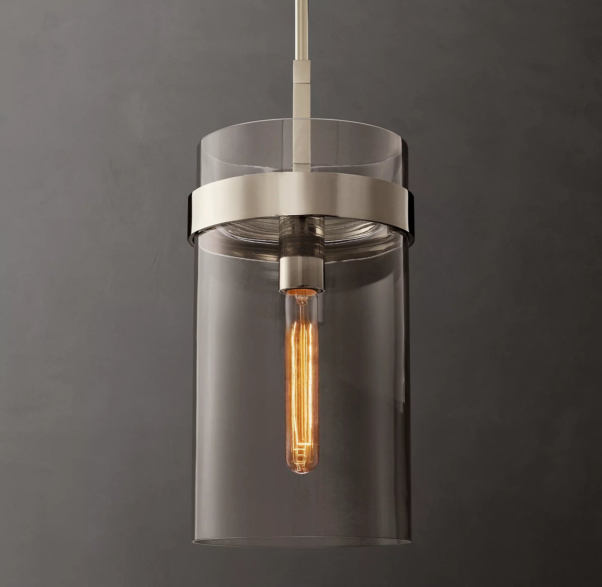 Ravelle Clear Glass Pendant Light