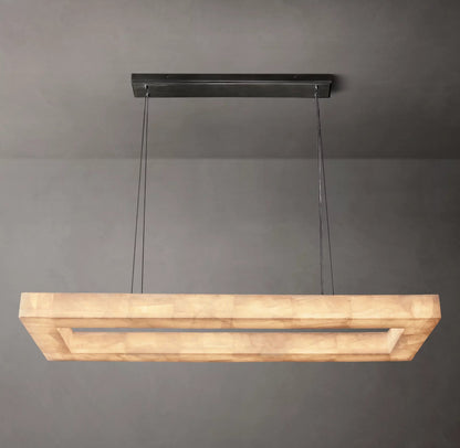 Rivage Lueur Modern Rectangular Chandelier