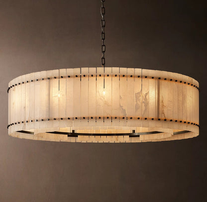 San Marco Modern Alabaster Round Chandelier
