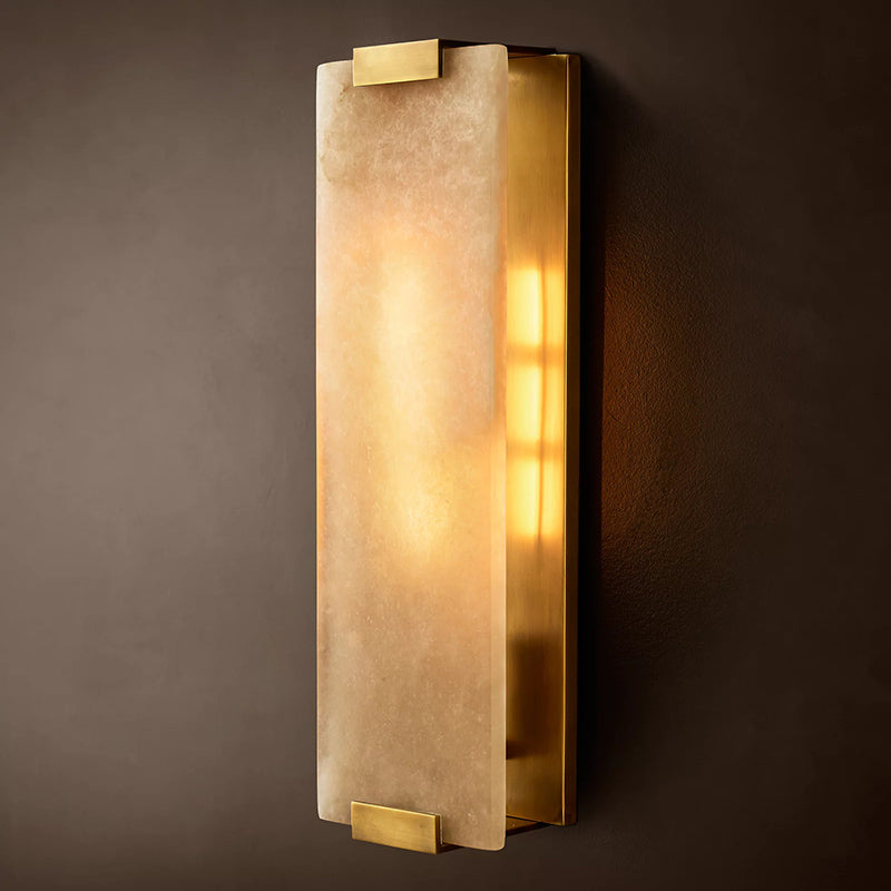 Minimalist Alabaster Wall Sconce