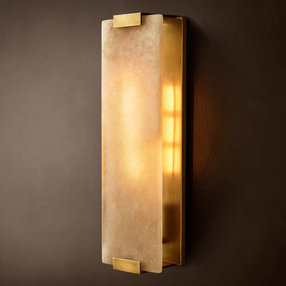 Minimalist Alabaster Wall Sconce