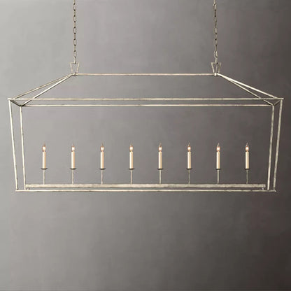 Brass Rectangular Chandelier