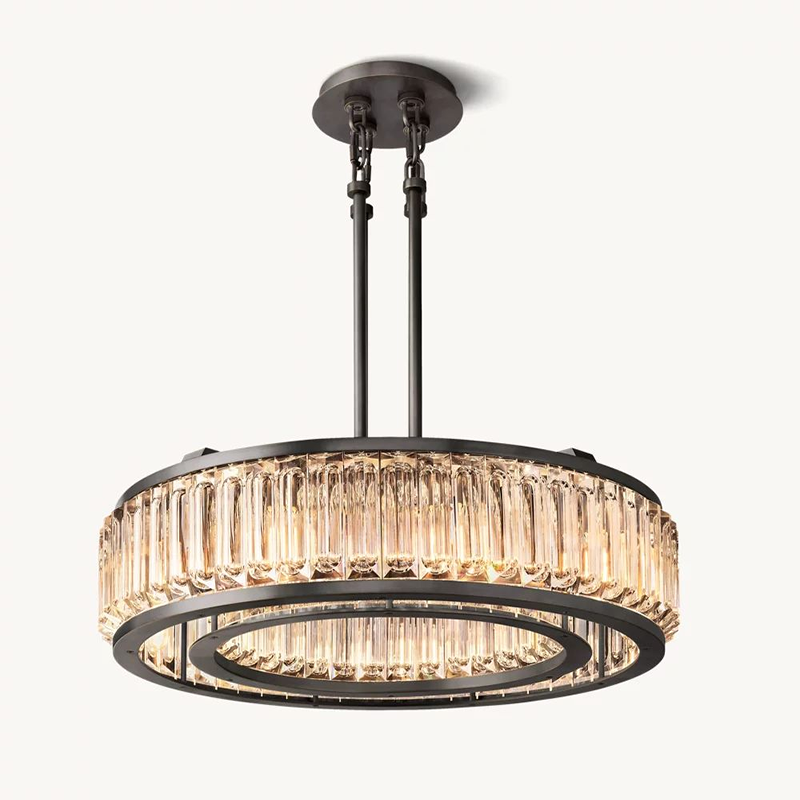 Double Ring K9 Crystal Chandelier
