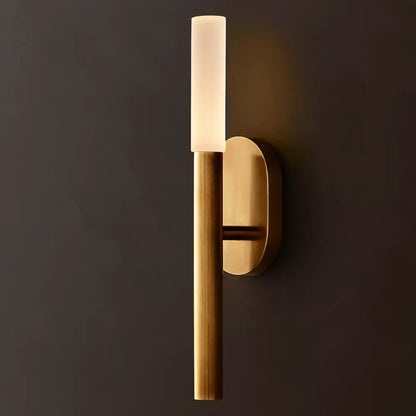 Rousseau Glass Brass Sconce