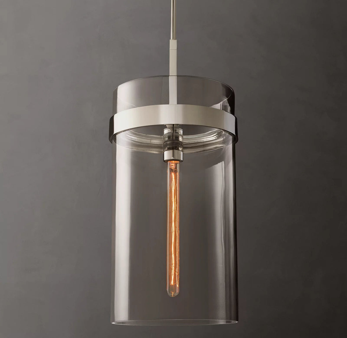 Ravelle Clear Glass Pendant Light