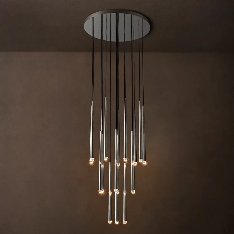 Modern Tapered Cluster Chandelier