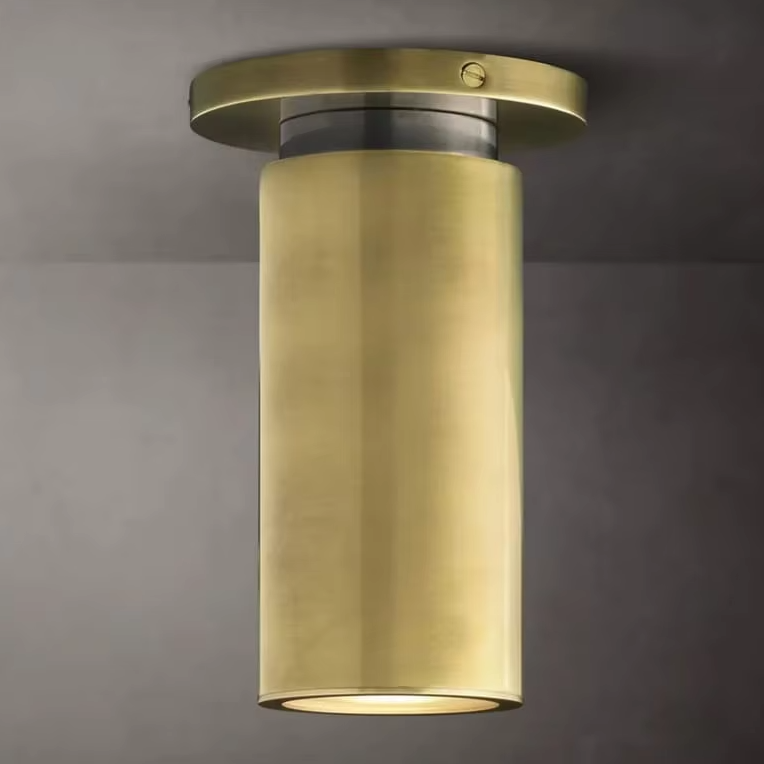 Modern Brass Flush Mount