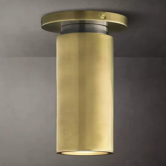 Modern Brass Flush Mount