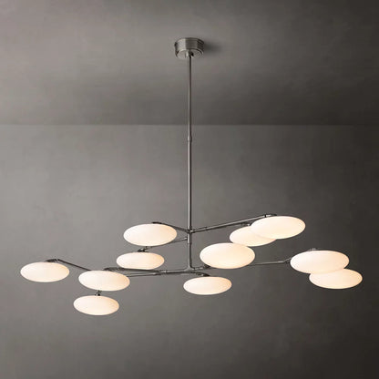 Modern Glass Linear Chandelier