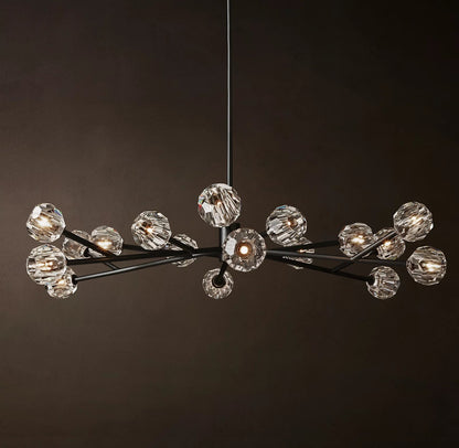 Clear Glass Round Chandelier