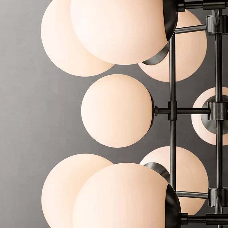 Modern Glass Globe Chandelier