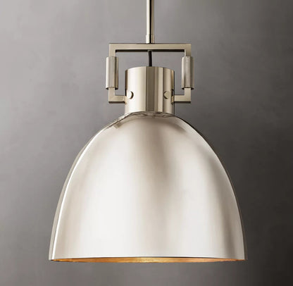 Machinist Metal Cloche Pendant Light